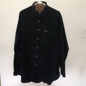 Marlboro Classics Mens Shirt XL Blue Cotton Long Sleeve Button Up